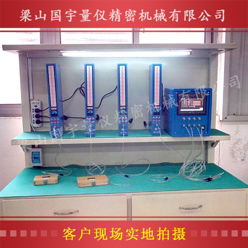 中文屏顯電子柱氣動量儀、電箱客戶現(xiàn)場實拍